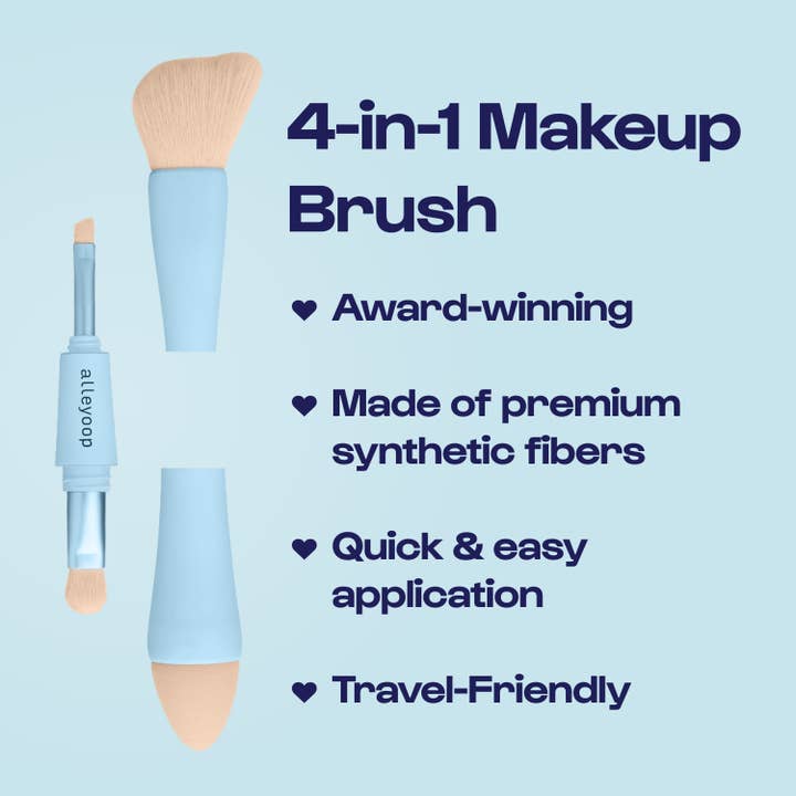 Alleyoop Makeup - Wholesale Makeup Brush Set - Multi-Tasker Starter Kit - Product, Retail Display & Testers