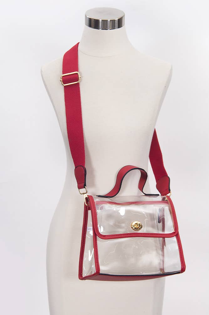 Hana - Wholesale Crossbody Bag - Women's - Clear Stadium Crossbody hand Bag8