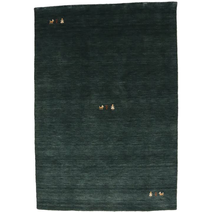 Dark Green Modern Solid Color Tribal Rug | Contemporary for wholesale by Magic Rugs Inc.