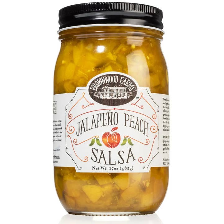 17 oz. Fruit Salsas - Jalapeño Peach Salsa for wholesale by Milo's Whole World Gourmet, LLC