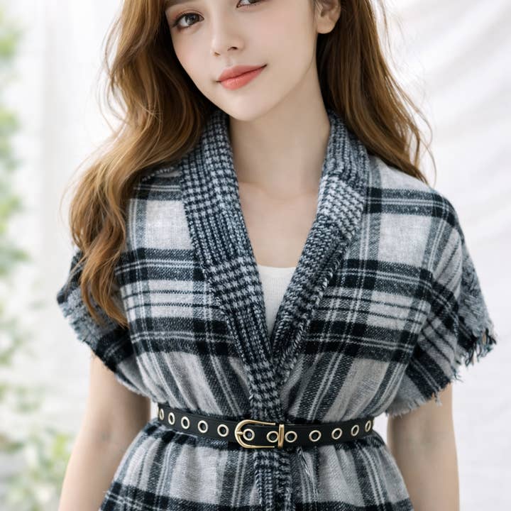 Classic Plaid Shawl Scarf for wholesale by Miss Minna