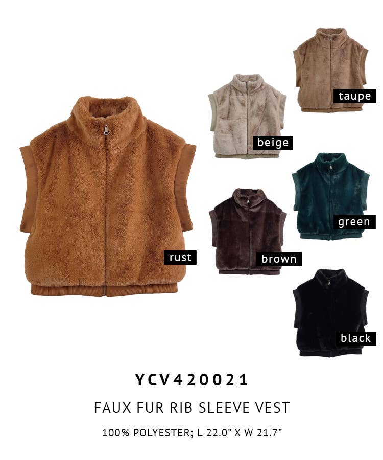 Fashion City - Venta al por mayor Chaleco de abrigo - Mujer - Chaleco cálido y acogedor de piel suave para la moda de otoño-invierno15