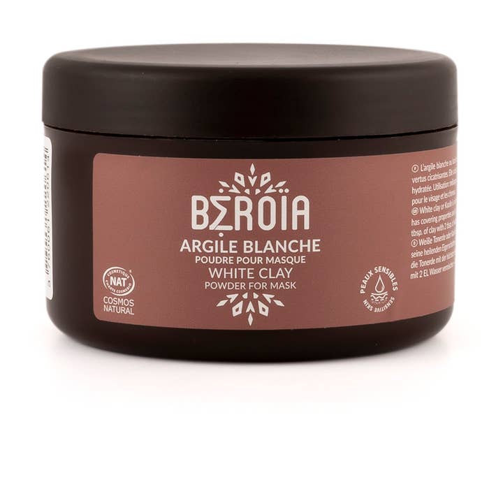 Beroia - Wholesale Skincare Face Mask - COSMOS NATURAL white clay - Dry and sensitive skin