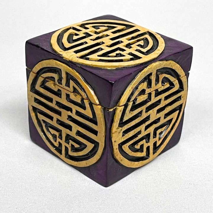 Langes Leben mehrere Symbole - Speckstein-Schmuckschatulle für den Großhandel von The Niger Bend