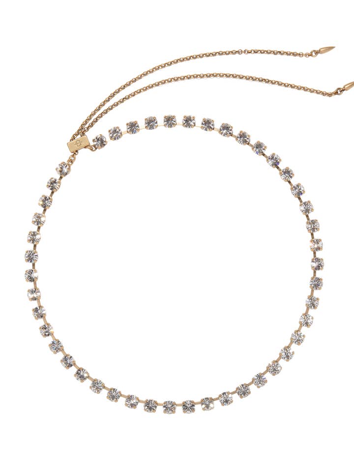 Milly Slider Necklace in Crystal for wholesale by Loren Hope