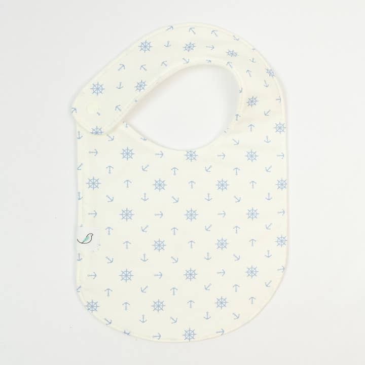 Charlie Snap Bib - Anchors for wholesale by Hemming Birds