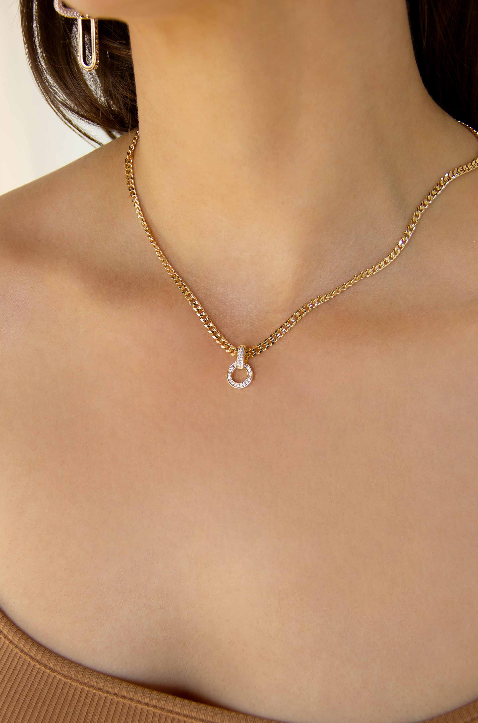 Ettika - Venta al por mayor Collares con colgantes/abalorios - Collar de cadena chapado en oro de 18 quilates Infinity3