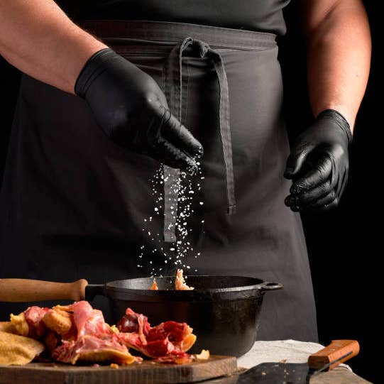 CLW Distributors INC - Wholesale Gloves - Unisex - Black Nitrile Disposable Gloves 4.5 Mil (100 gloves/ Box)