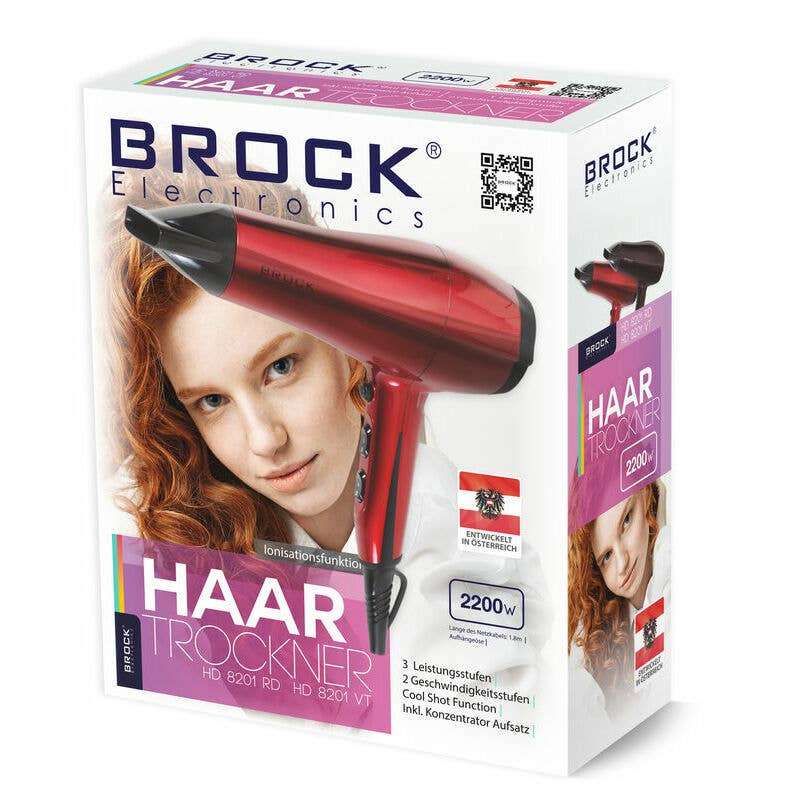 Sland - Wholesale Föhn / Haardroger - Föhn BROCK HD 8201 RD, 1800-2200W1