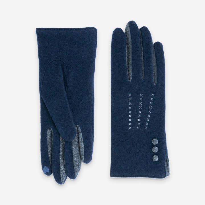 Glove Story - Wholesale Gloves - Women's - Gloves 80% Wool 20% Nylon – Touchscreen – 31161NF4