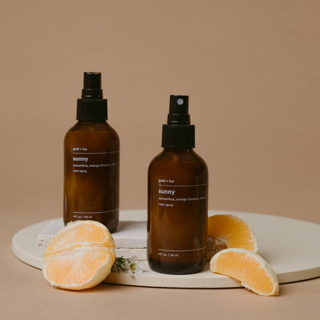 gold + ivy - Wholesale Room & Linen Spray - sunny room + linen spray - osmanthus, orange blossom, musk