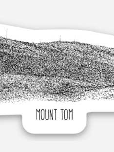Autocollant Mount Tom North pour la vente par Drawn to Ecology