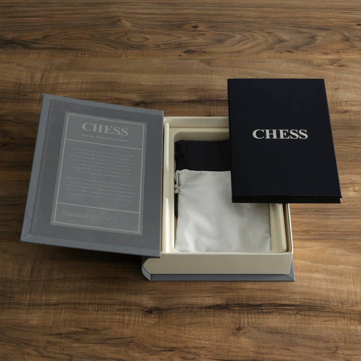 WS Game Company - Wholesale Board Game - Chess Vintage Bookshelf Edition