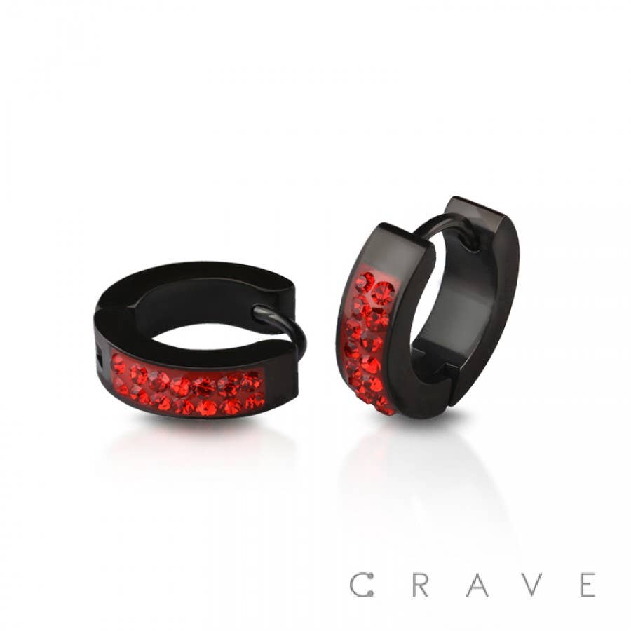 CRAVE – Engroshandel Huggie-øreringe – PAR SS CZ BROLAGT HUGGIE/HOOP HOOPS4