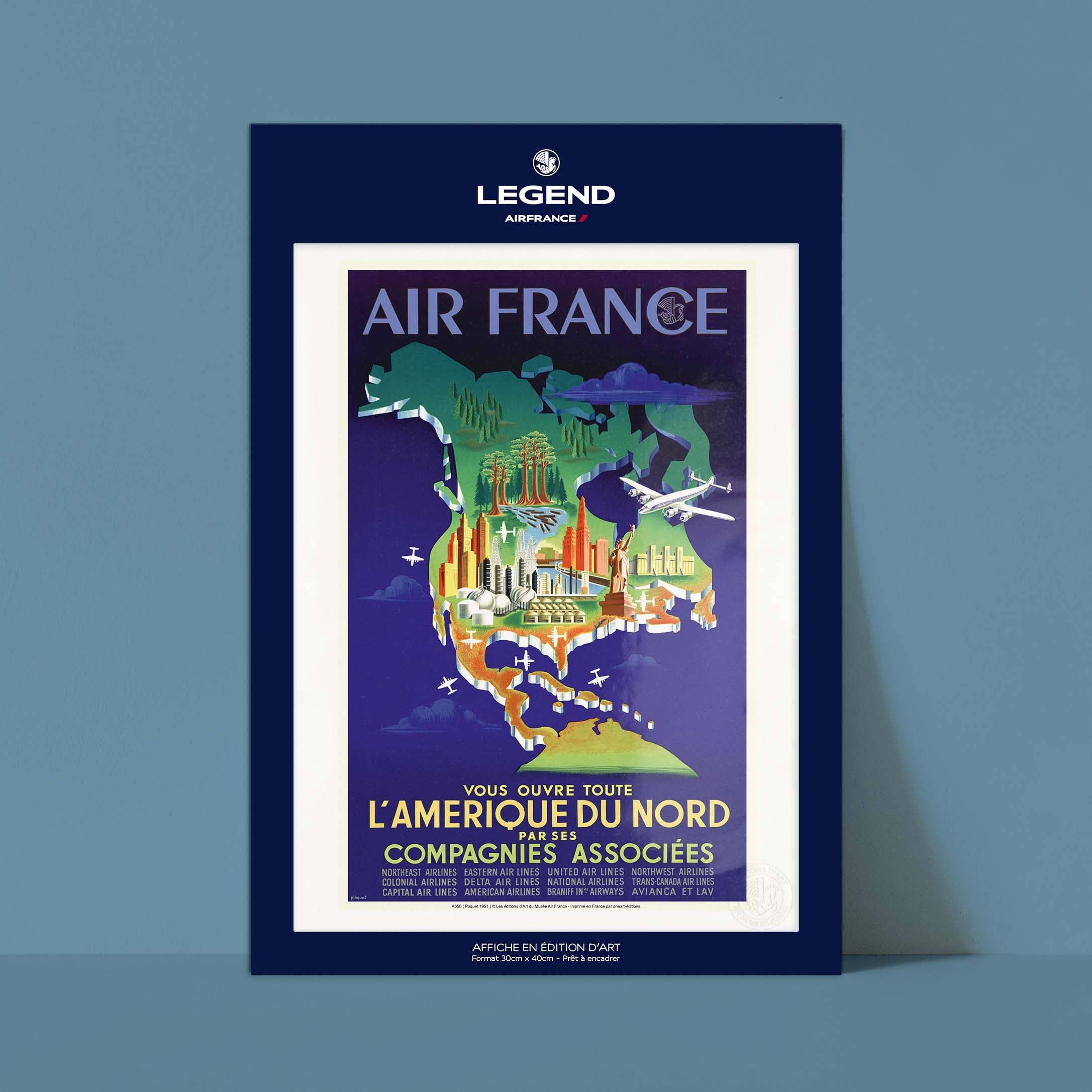 Oneart - Wholesale Poster - Air France Poster / North America - AFL00500