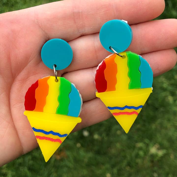 Snow Cone Dangle Øreringe for engroshandel hos The Foxy Hipster