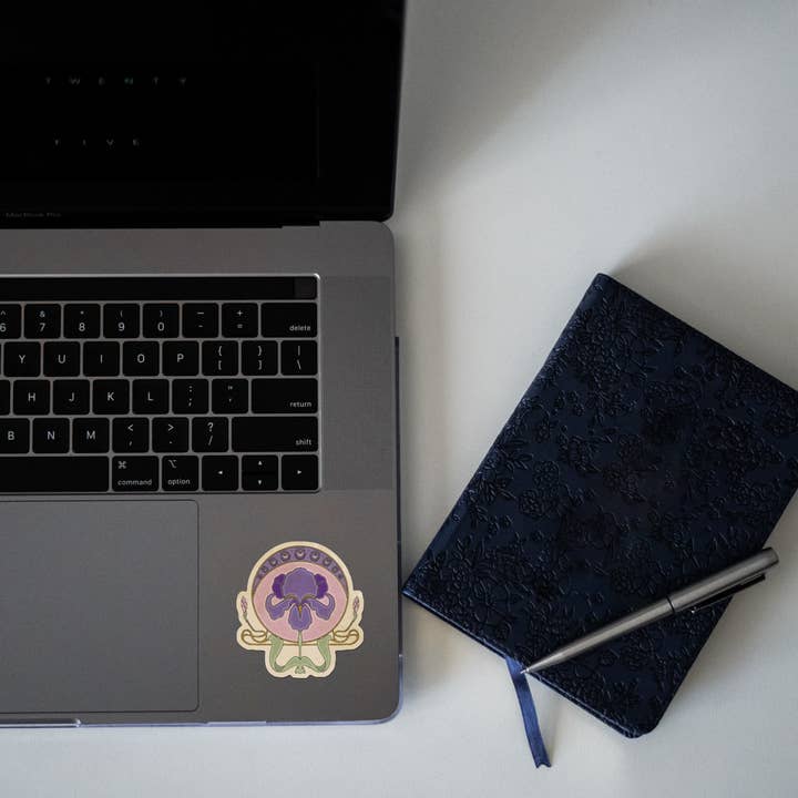 Cluster Funk Studio - Wholesale Sticker - Art Nouveau Iris Sticker