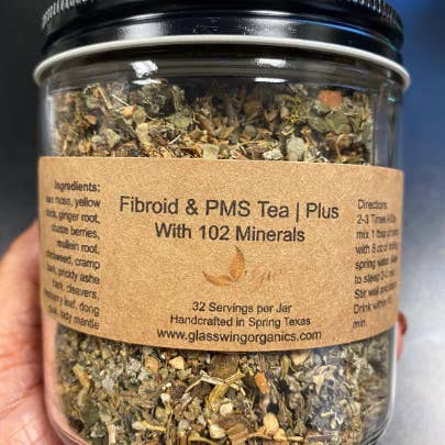 GlassWing Organics - Wholesale Health/Detox Tea - Fibroid & PMS Tea | with 102 minerals