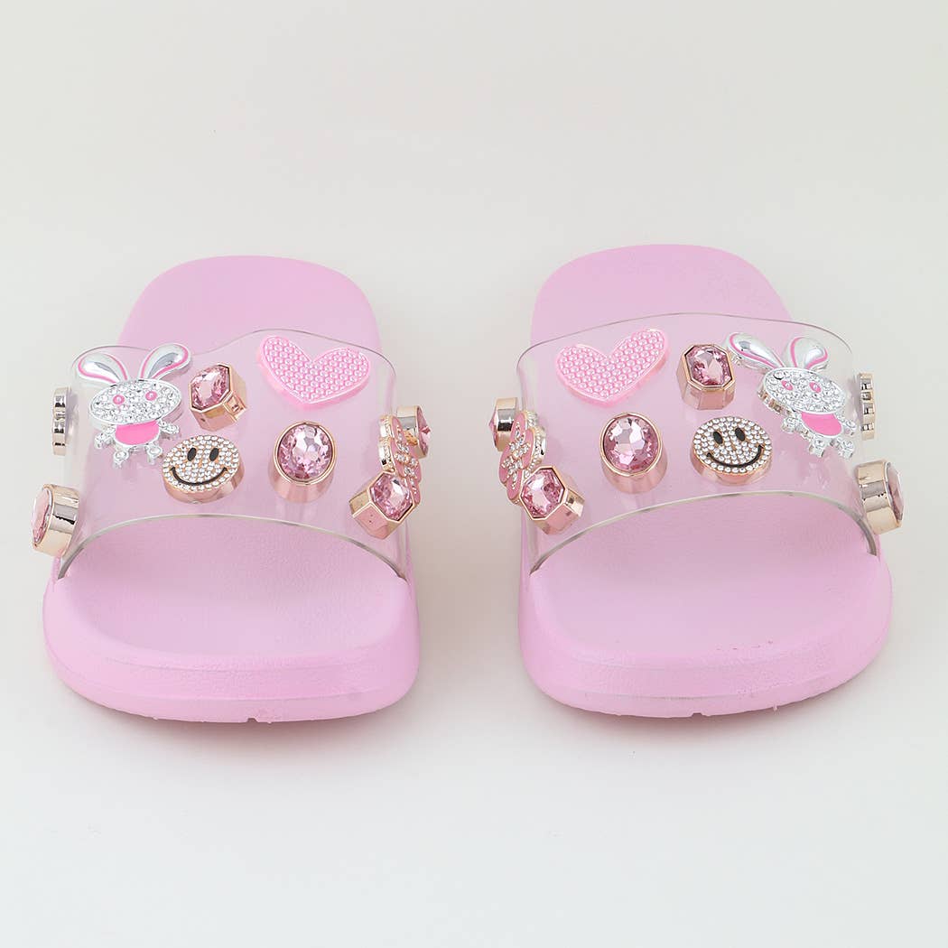 PK KIDS Cute Jeweled Charm Slippers for wholesale on Faire2