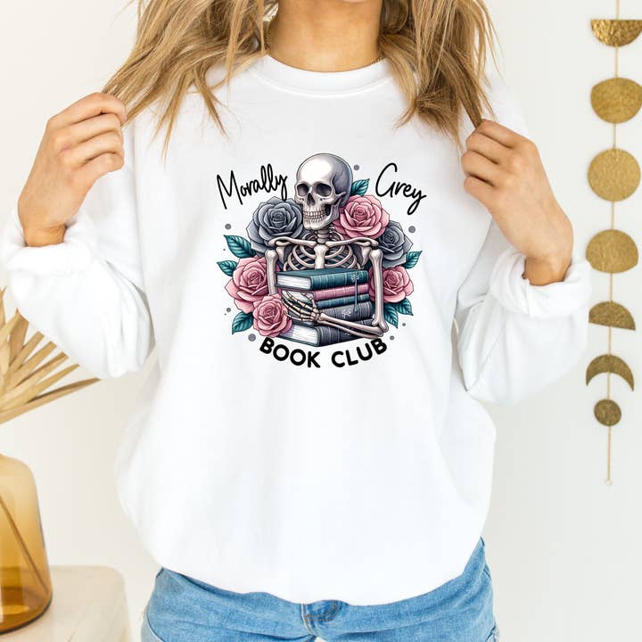 Sweatshirt Morally Grey Book Club pour la vente par Full Moon Arts & More