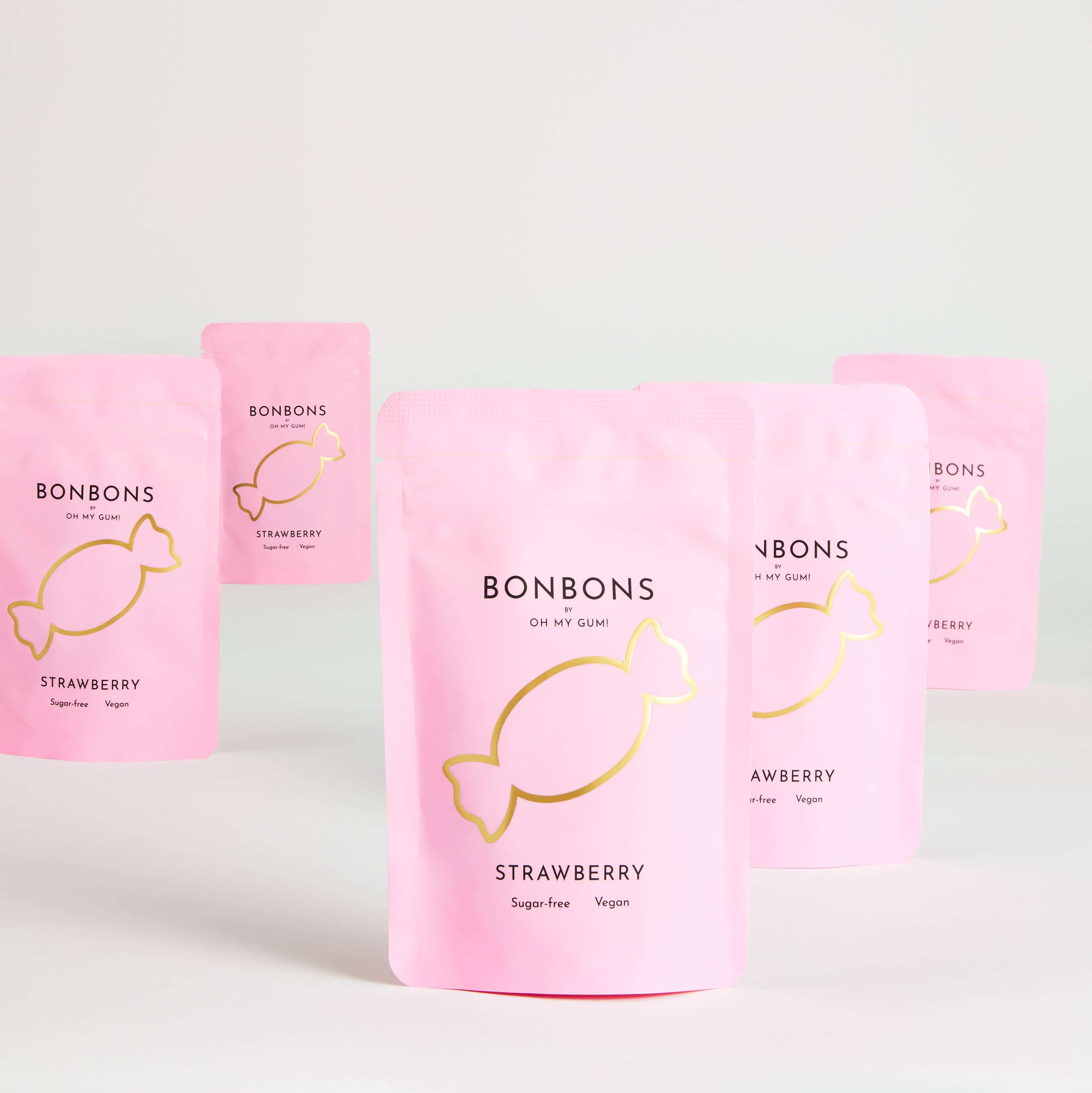 OH MY GUM! - Wholesale Hard Candy - Strawberry Bonbons - Sugarless Hard Candy | Vegan3