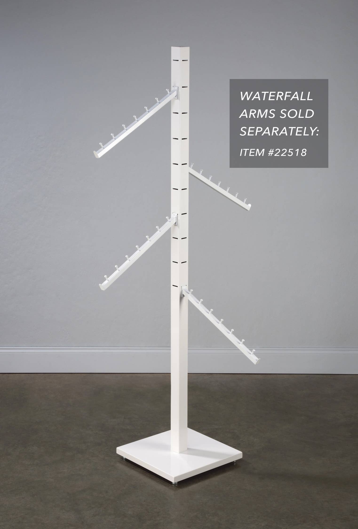 Tripar International - Vente Support/étui pour présentoir - Présentoir sur pied à 4 faces avec 12 bras réglables9