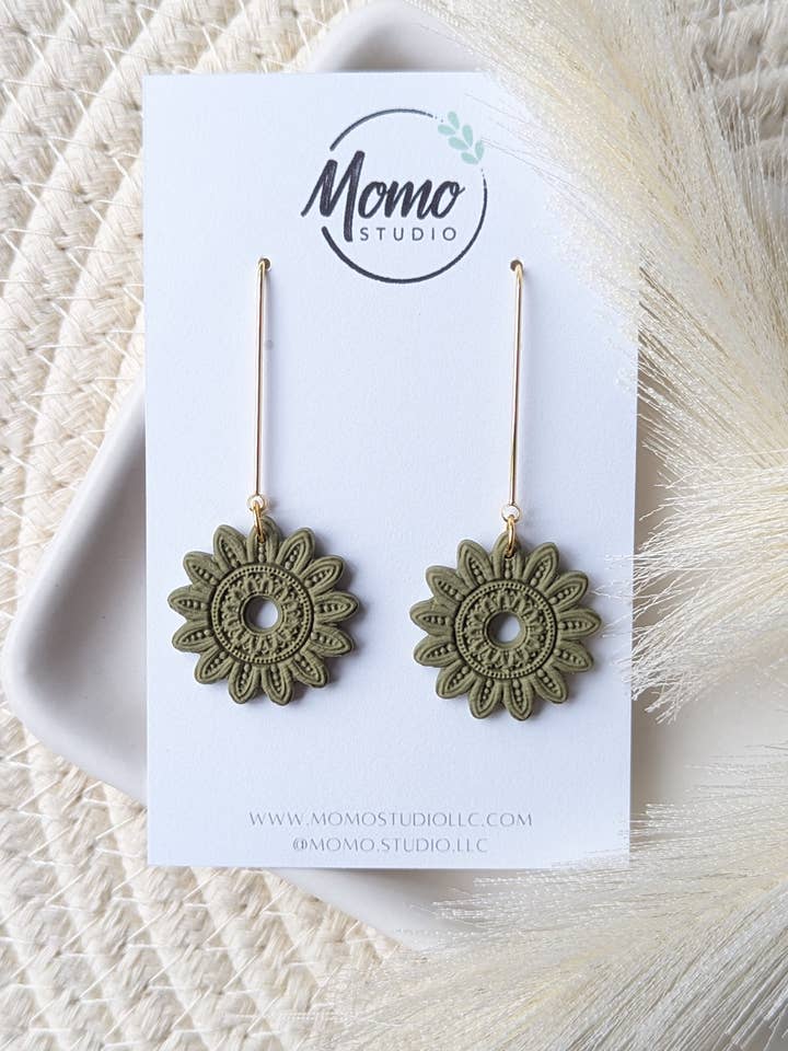MANDALA 2.07 DANGLES - Cactus Palette #1 - (4) for wholesale by Momo Studio LLC