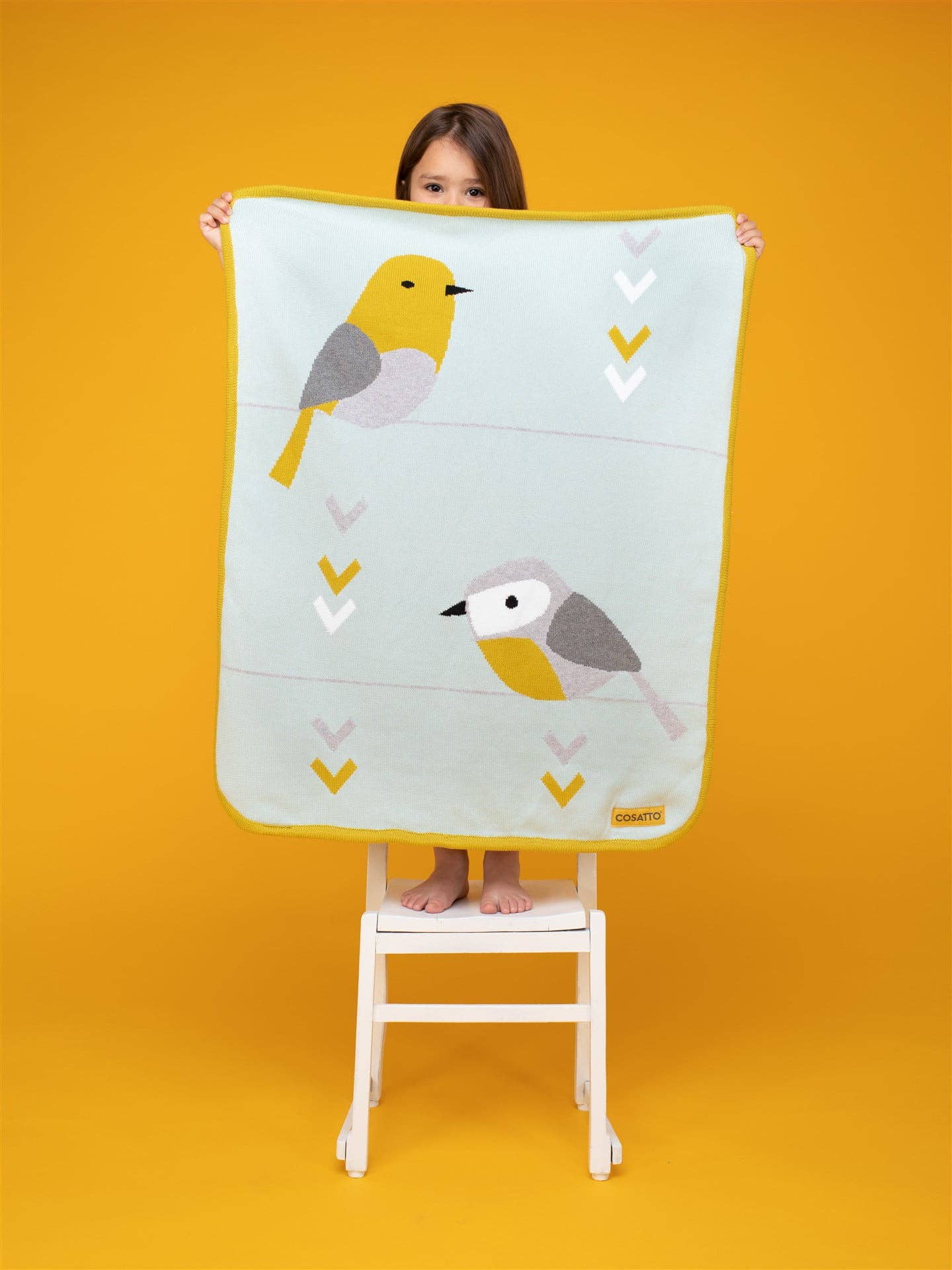 Grå|Senapsgul|Salvia|Vit Cosatto Bureau Sherpa Fleecefilt för wholesale på Faire