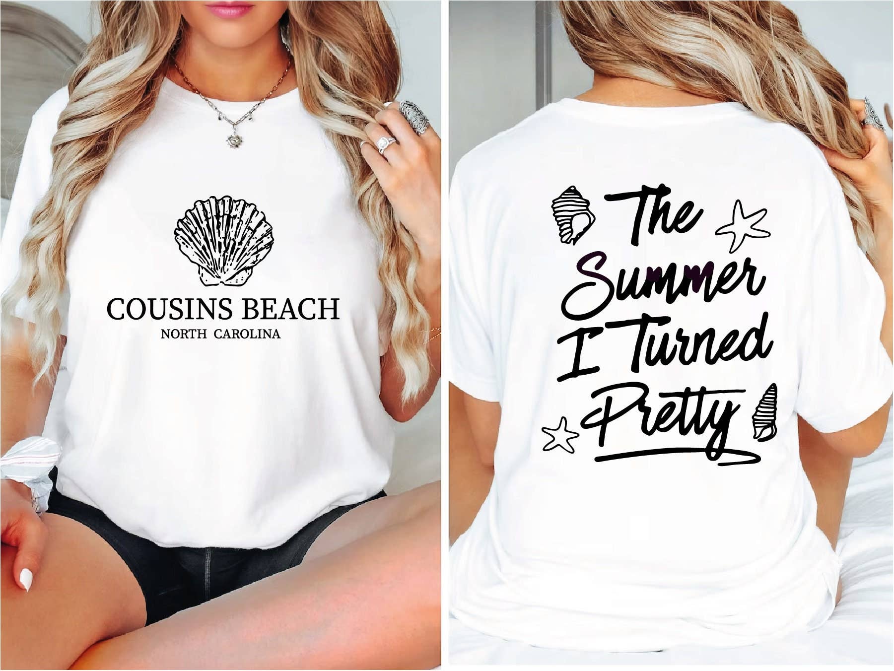 NVC Ecommerce LLC - Wholesale T-Shirt (Graphic) - Women's - Cousins Beach Shirt, The Summer I Turned Pretty Shirt0