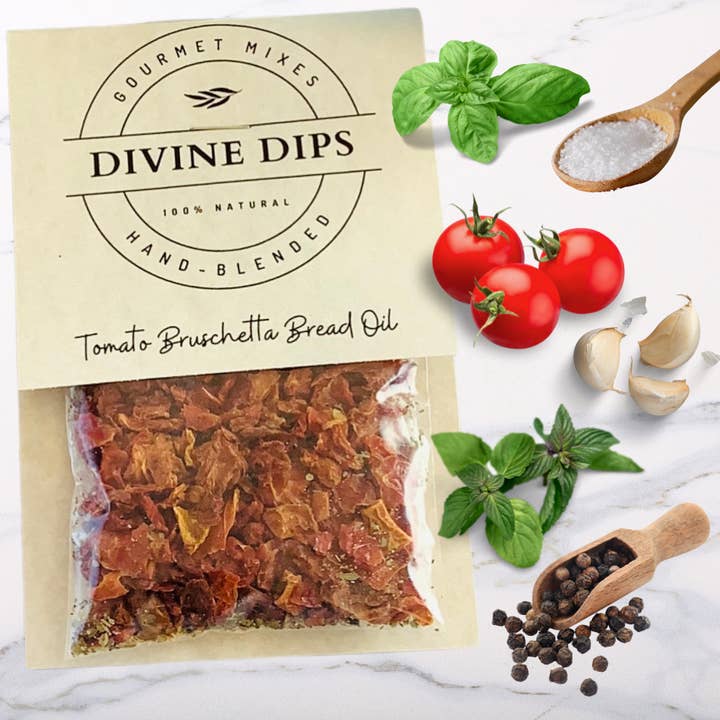 Divine Dips - Wholesale Dip - Tomato Bruschetta Seasoning Dip Mix & Oil Blend