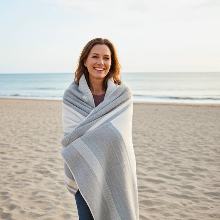 Shupaca Alpaca - Wholesale Throw Blanket - Alpaca Throw - Silver Birch1