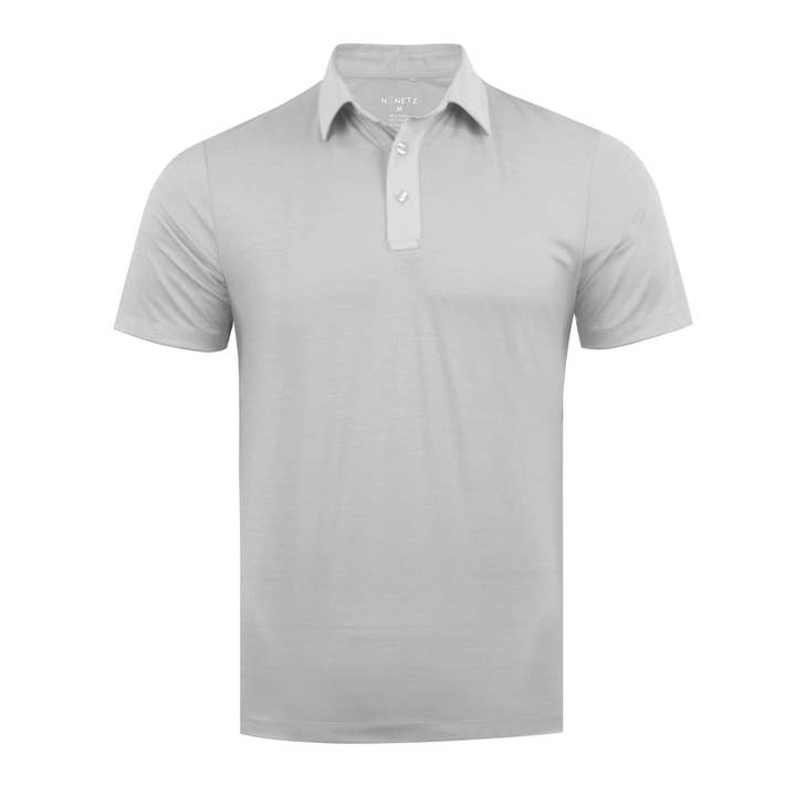 Perfektes Poloshirt für Herren - Rauchgrau für den Großhandel von NoNetz, Inc.