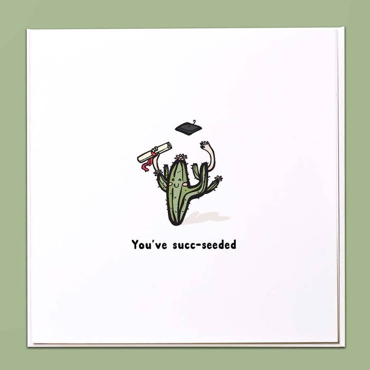 Vous avez réussi la carte de vœux pour la vente par The Crafty Giraffe