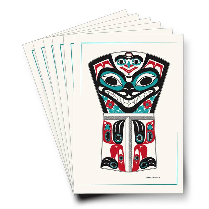 Bear Copper - Formline Art Cards met mouwen (dozijn) voor wholesale door The Shotridge Collection