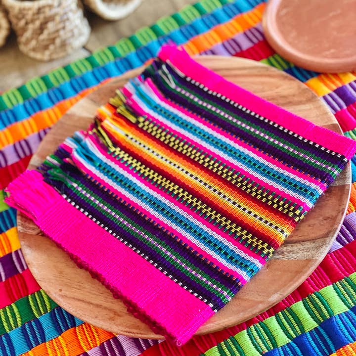 GUATEARTISAN - Venta al por mayor Servilletas de tela - Servilletas de tela coloridas tejidas a mano