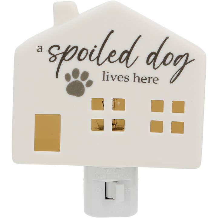 Spoiled Dog - 3.5" Ceramic Night Light and other Purchase Wholesale electrical outlets. Free Returns & Net 60 Terms on Faire trending on Faire.