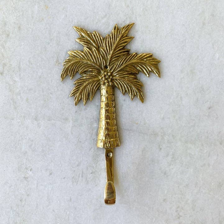 Ocean Luxe - Wholesale Wall hook - Gold and Antique Coconut Palm Hook1