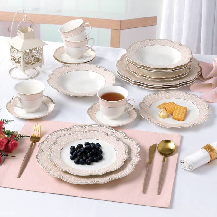 Gifts Plus - Wholesale Dinnerware Set - "Sandra" 10522G-20A (Pack 2)6