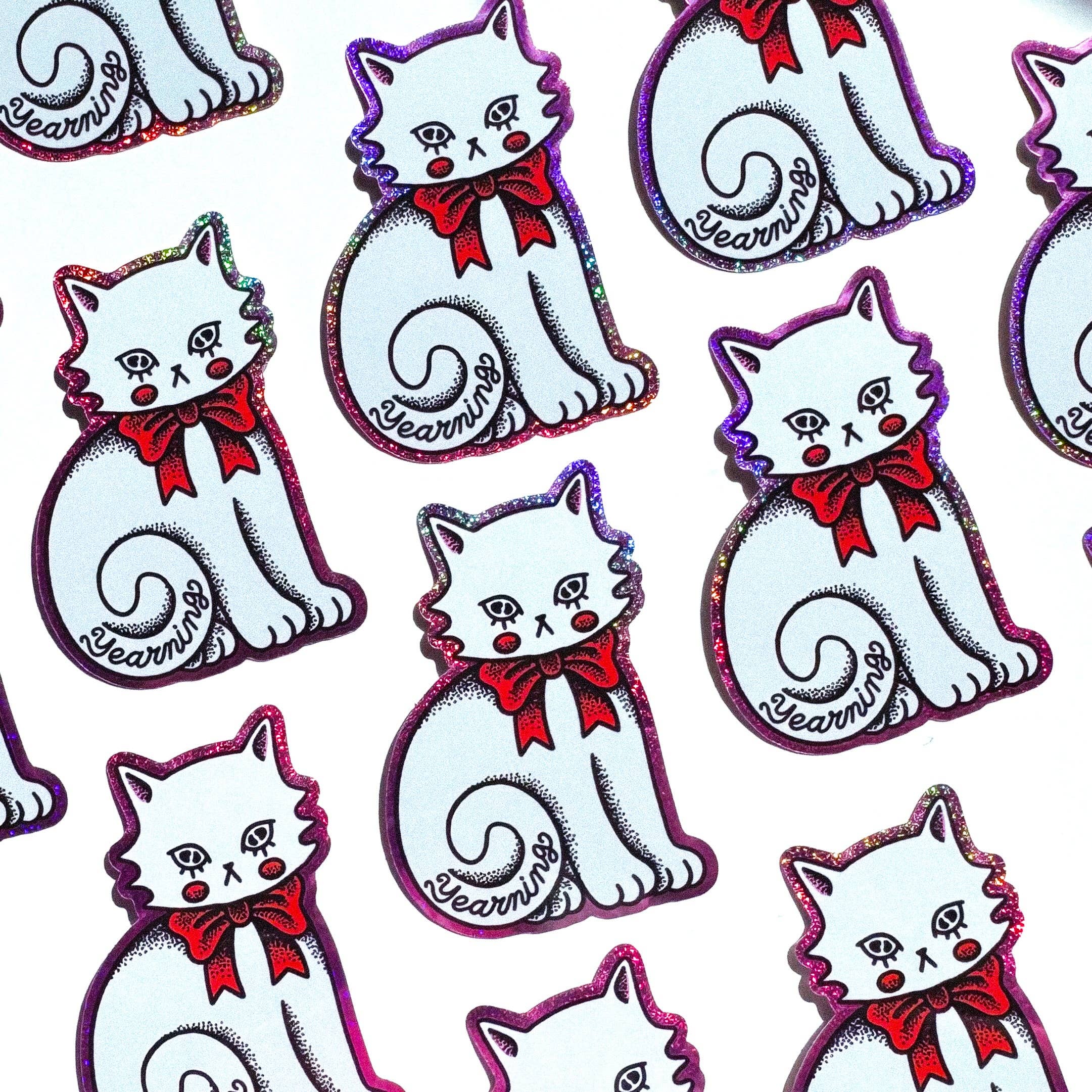 Ren-O-Graphics - Wholesale Sticker - YEARNING KITTY STICKER1