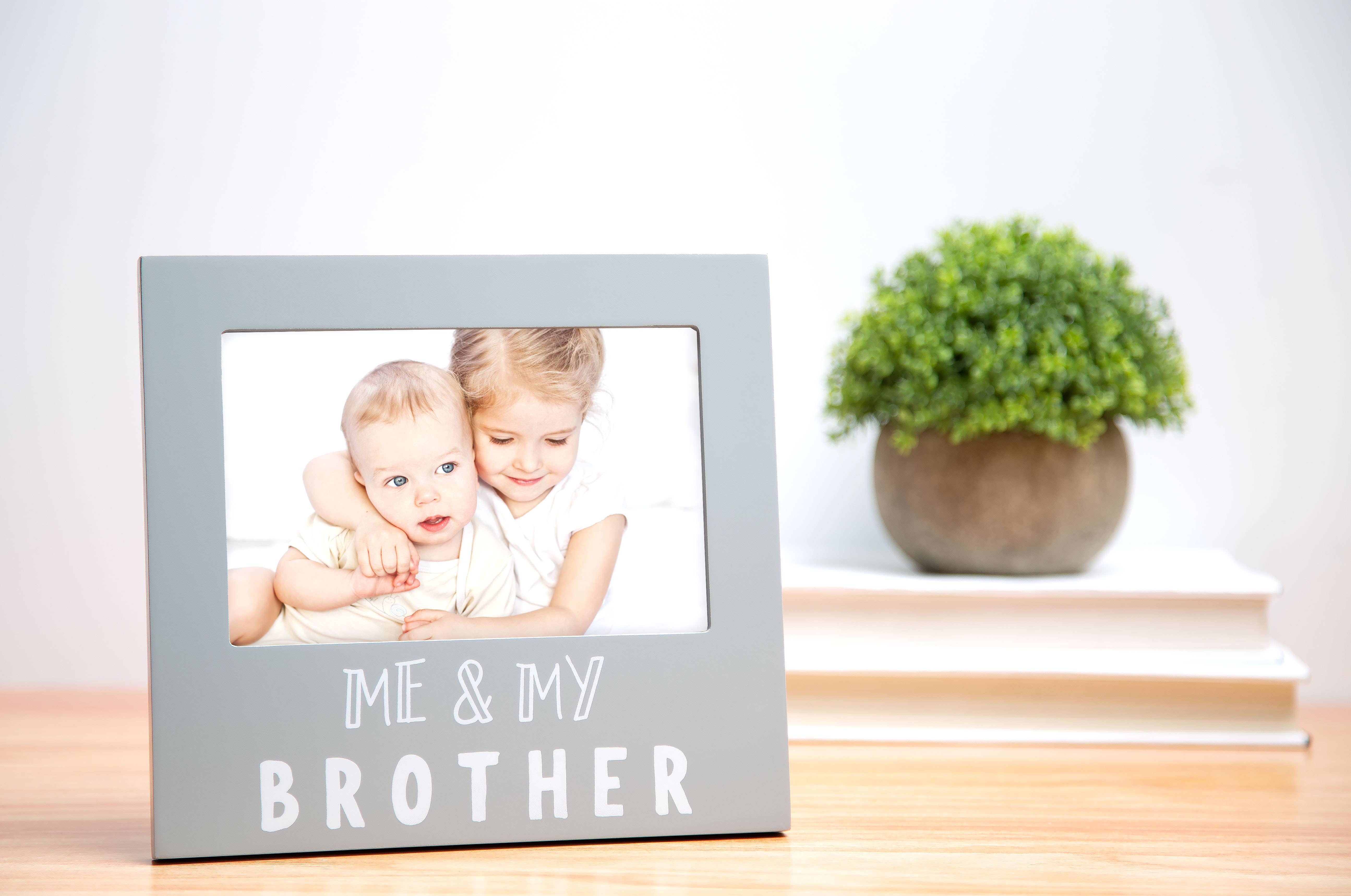 Pearhead - Wholesale Picture Frame - Kids & Baby - Me and My Brother Sentiment Picture Frame, Gray5