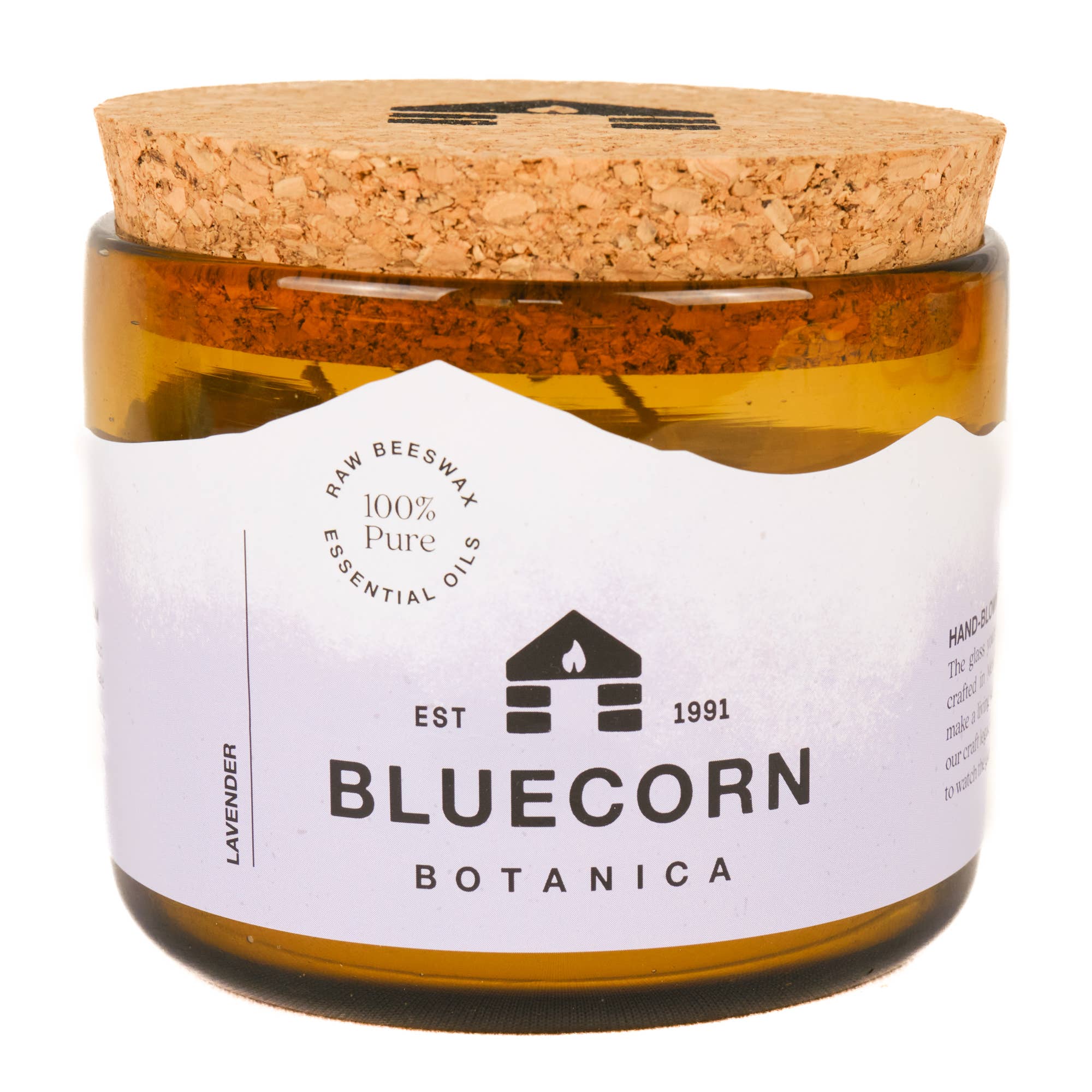 Bluecorn Candles - Wholesale Jar/Filled Candle - Scented Beeswax Candles - Pure Essential Oils - Blown Glass Holders4