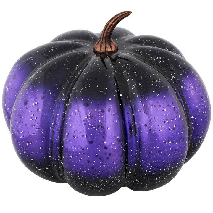 Large Purple Glass Pumpkin for wholesale by Primitives by Kathy