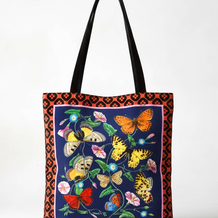 Vändbar väska med fjärilar Casual 43x36 för wholesale av Mouchkine Jewelry