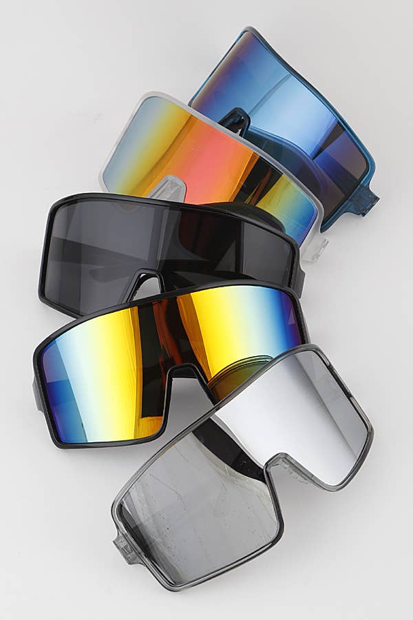 MIX COLOR Polarized Shield Sunglasses for wholesale on Faire1
