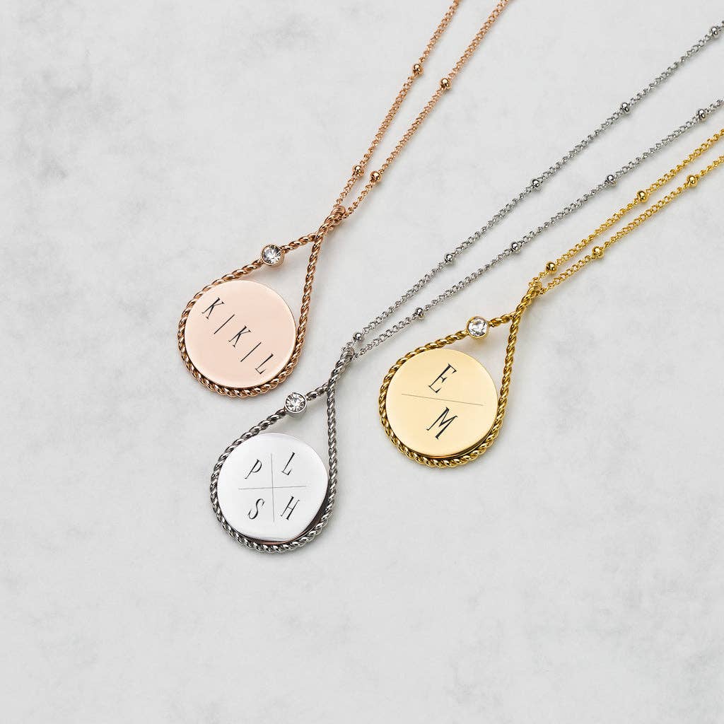 DUCETT - Wholesale Pendant/Charm Necklace - Initiële munt goud1