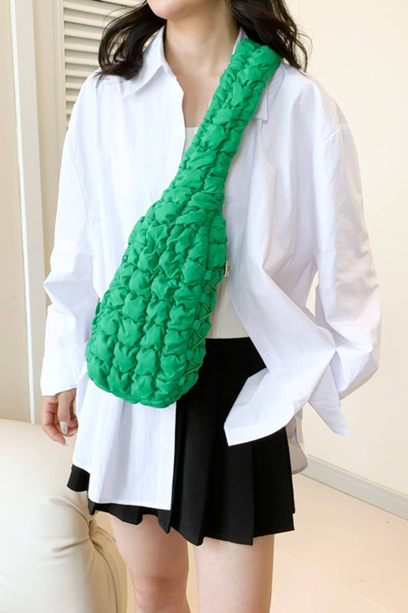 42POPS - Wholesale Crossbody Bag - Women's - "...._ Quilted Puffy Crossbody Sling Bag0