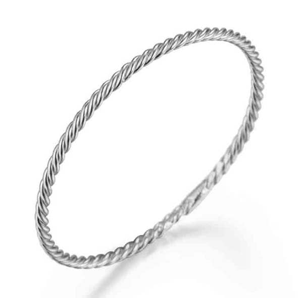 Ring Silber - geflochten - Silber rhodiniert - 14 für den Großhandel von Buganto