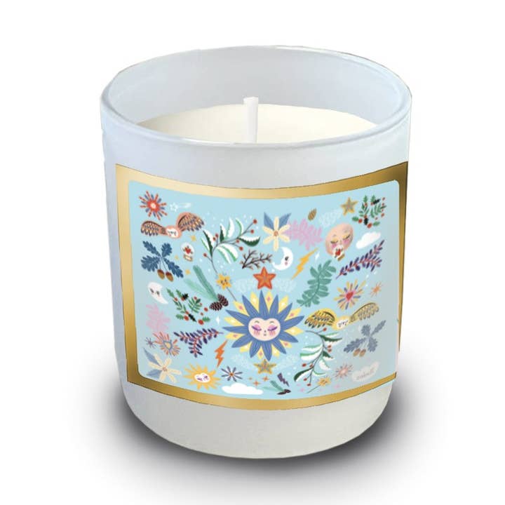 Candela profumata in vetro da 220gr - Sole invernale per la vendita all'ingrosso da parte di Maison Royal Garden