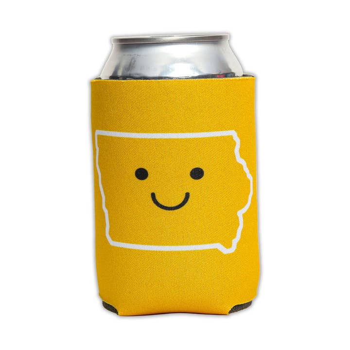 Smiley Face Iowa Can Cooler for wholesale by Bozz Prints