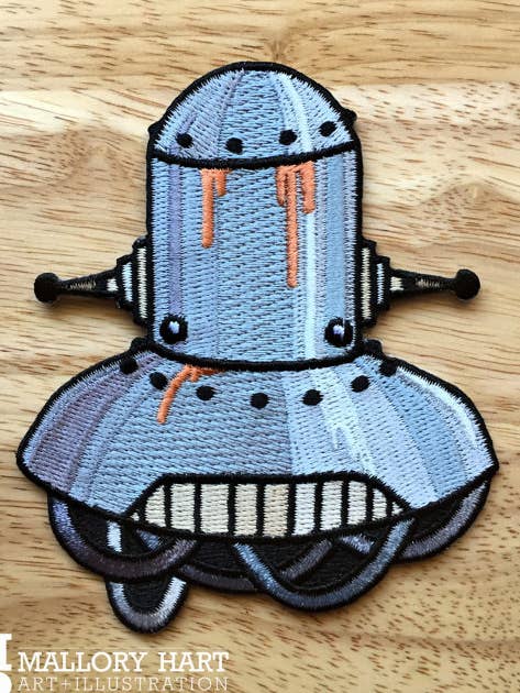 Patch Tête de Robot pour la vente par Mallory Hart Art
